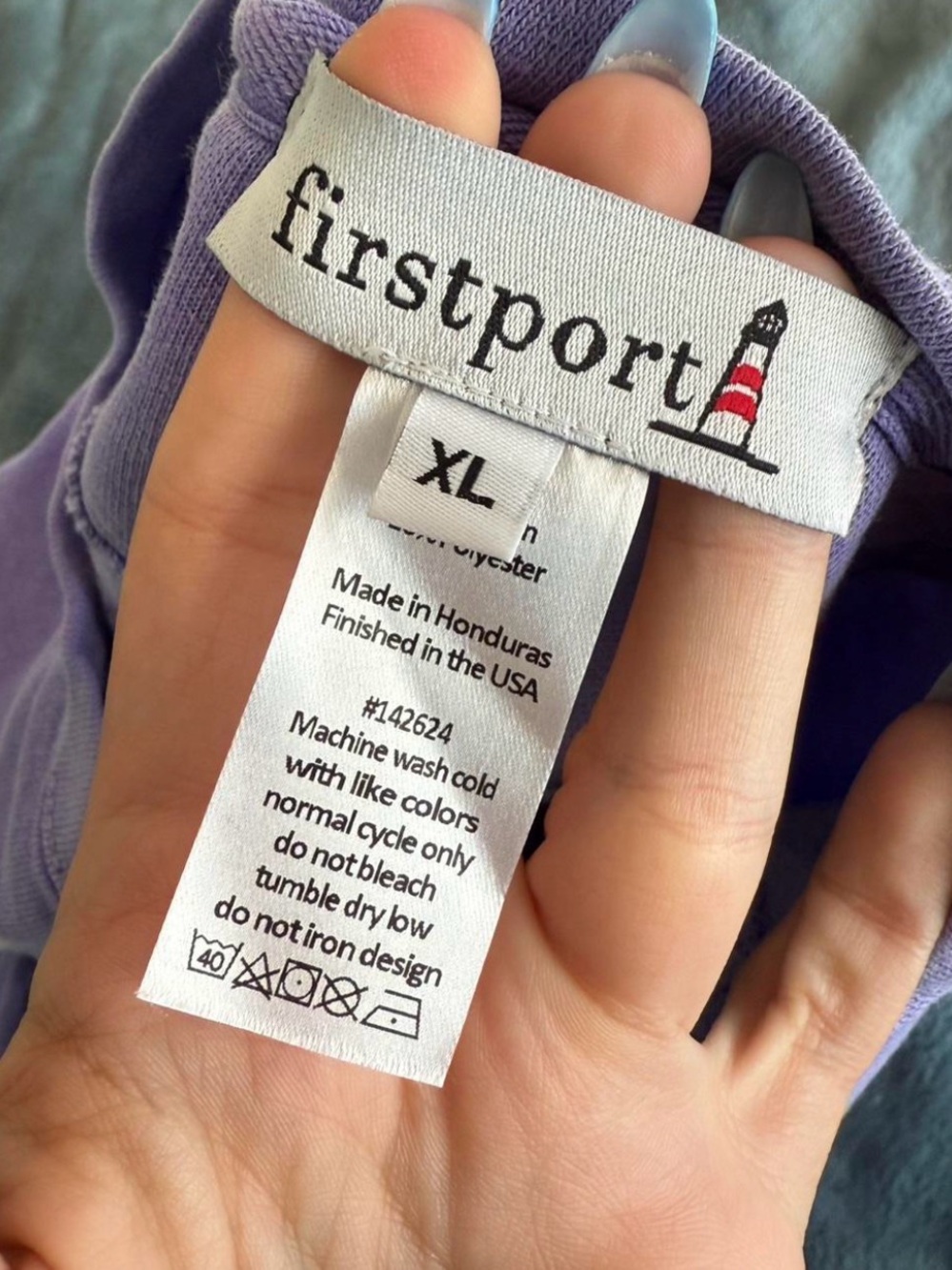 Free People Firstport Lavender Firenze Tennis Crewneck Sweatshirt - Picture 3 of 3